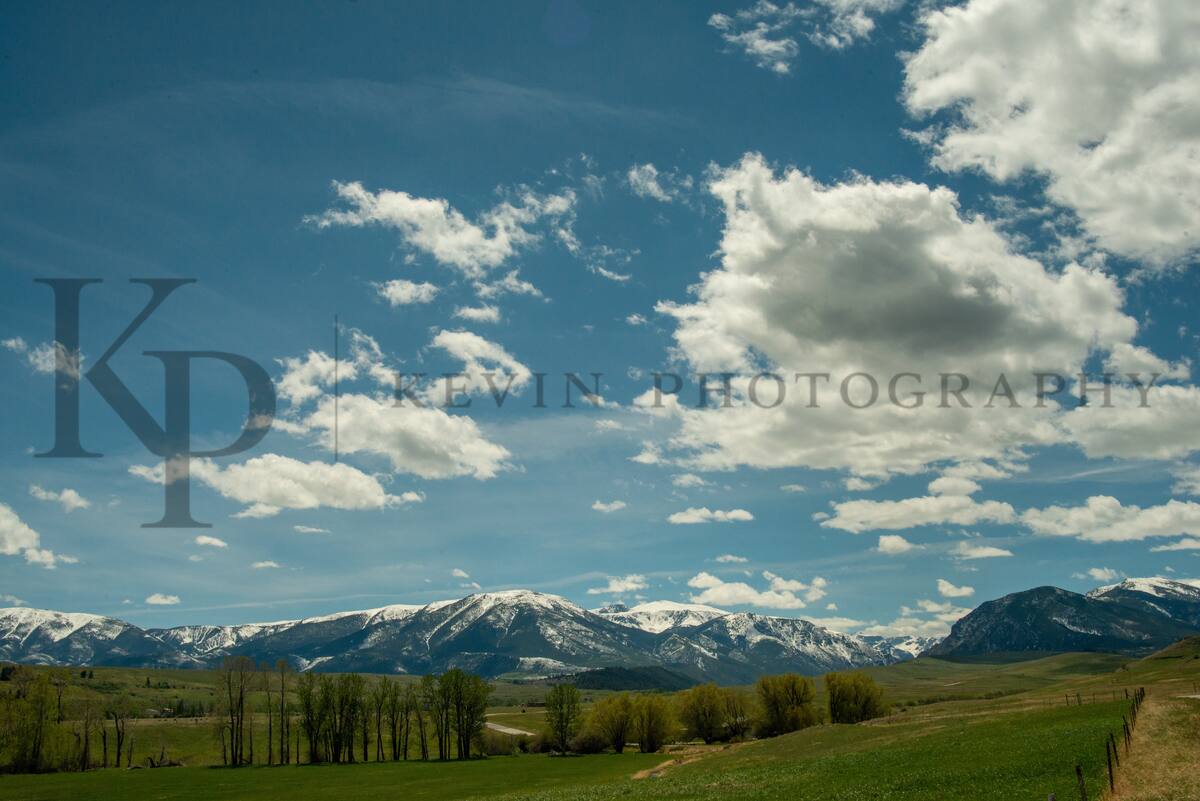 Rosebud Valley panorama in Montana